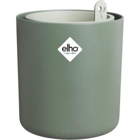 Pot De Fleurs Rond BOUNCY BASIL - Plastique - Ø16 - Leaf Green (1/5)