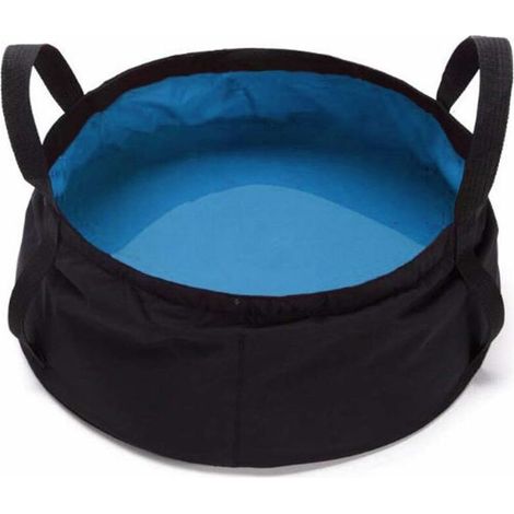 Bassin Pliable Portable Étanche Seau Pliant Camping Extérieur Peche Voyage 8.5 litres (1/4)