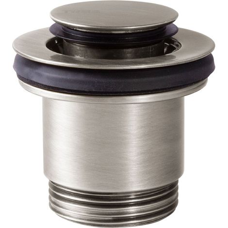 Bonde de vidage clic-clac Simple-Rapid pour lavabo Acier - TRES 24284020AC