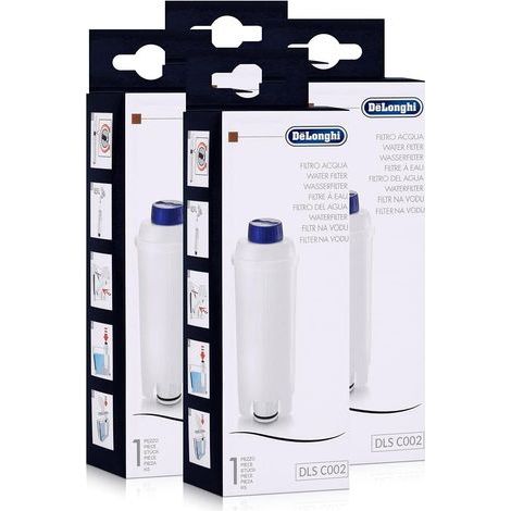 Set of 4 Water Filters, Anti-limescale, For espresso machines, Compatible with Delonghi (1/5)