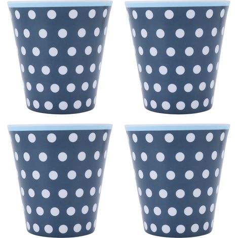 4 Tasses en Mélamine Mignonnes pour Maison, Étudiant, École et Fête, Imitation Porcelaine (1/5)