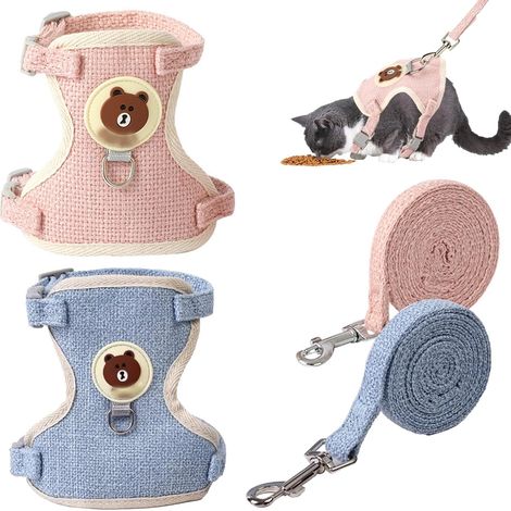 Cage de transport pour lapin 2 pièces 120 cm, réglable, confortable et non serrée, pour chatons et lapins nains, convient aux animaux de 3 à 6 kg. (1/5)