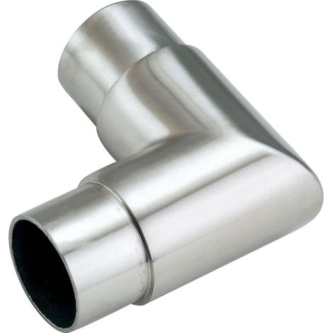 CROSO Eckbogen rund 90° für Rohr ø 33,7 x 2,0 mm, Edelstahl geschliffen V2A (1/3)