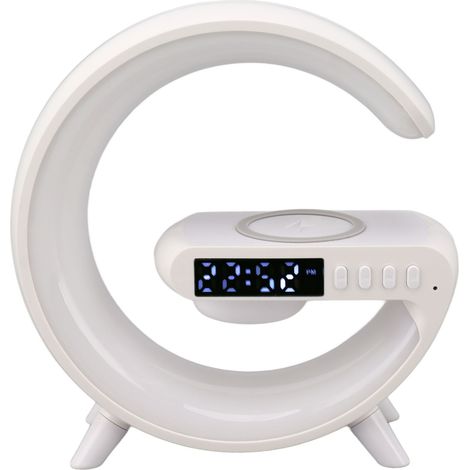 Enceinte Bluetooth, veilleuse LED, chargement sans fil, simulateur d'aube, lampe d'ambiance pour chambre à coucher (1/5)