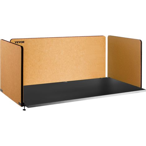 Panneau de Séparation pour Bureau 3 Panneaux Jaune Séparateur de Bureau Acoustique 152 x 61 x 61 cm Panneau Frontal Acoustique Épaisseur de Bureau 10-35 mm Écran de Séparation Espace Privé École (1/5)