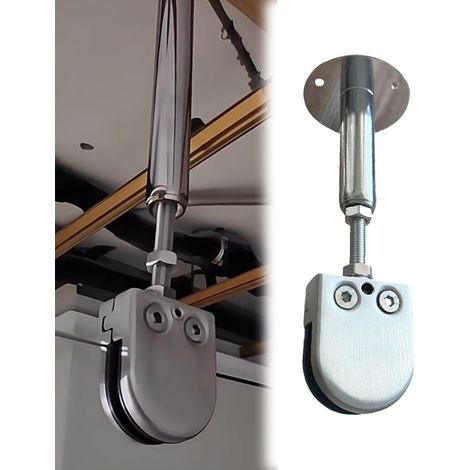 Barre de support plafond réglable pour vitres 8 à 12 mm, pince (1/5)
