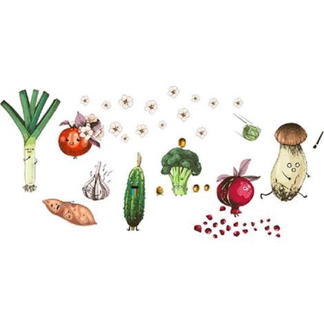 Küchenwandaufkleber, Lebensmittel-Wandtattoos, Obst- und Gemüse-Wandtattoos, Tomaten, Brokkoli für Küche, Kühlschrank, Schränke (1/4)