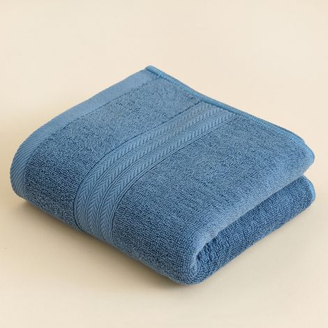 Set mit 4 weichen und saugfähigen Baumwollhandtüchern, gestreift im Weltraum-Design, für Bad, Fitnessstudio und Spa (1/5)
