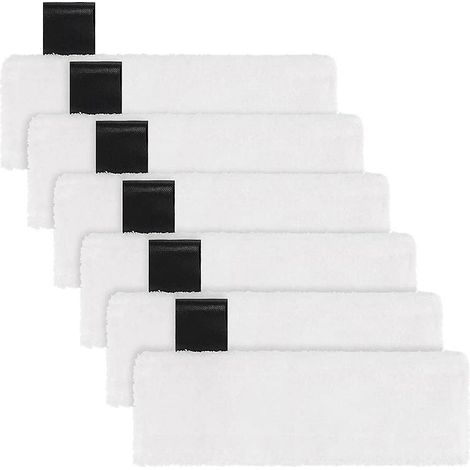 Lot de 6 chiffons de nettoyage en microfibre blancs, compatibles avec les nettoyeurs Easyfix SC2, SC3, SC4 et SC5 (1/3)