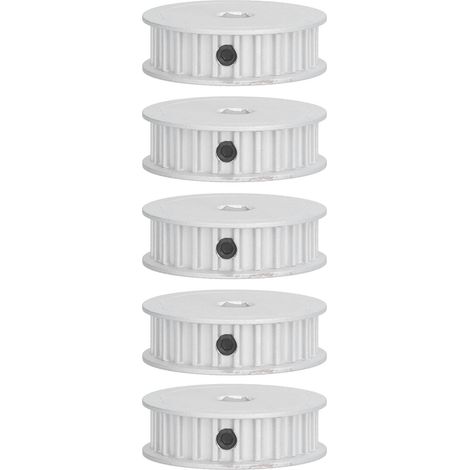 5Pcs Poulie Courroie Synchrone Dentée 24T 8mm Hexagonal Noyau Pas 5mm pour HTD 5414‑4008‑0024 (1/5)