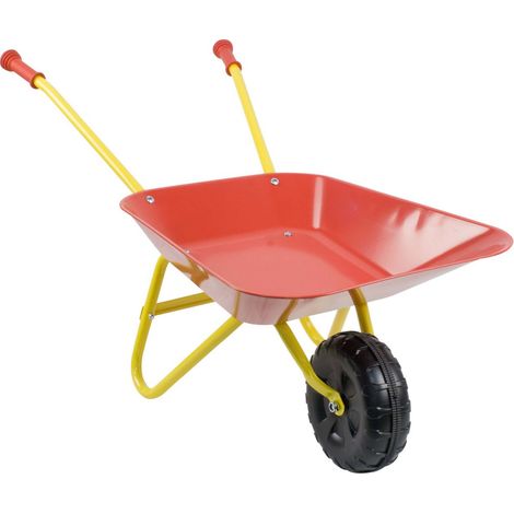 Kinderschubkarre rot gelb 76x38x38cm Schubkarre für Kinder