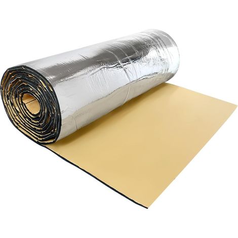 Tappetino isolante termico per auto, per cofano e portiere, isolamento acustico, tappetino ammortizzante, 20050cm0.5cm (1/5)