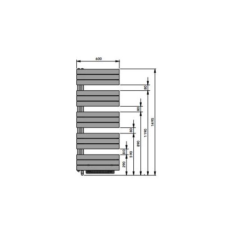 VN-MARANOA SPEED AIR Anschl.li.-re.offen BH 1492x131x600mm weiß