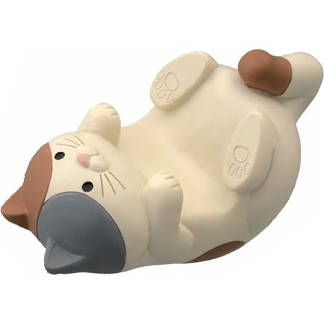 Chat décoratif multifonction support pour téléphone, tablette, lunettes et stylos, décoration de bureau pour la maison, chat tricolore (1/5)