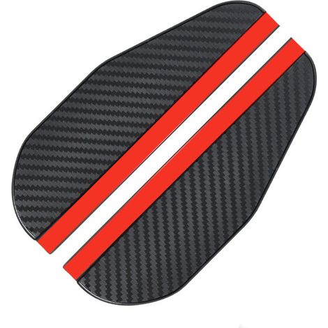 Protecteur de rétroviseur universel imperméable et anti-UV pour voiture, style fibre de carbone