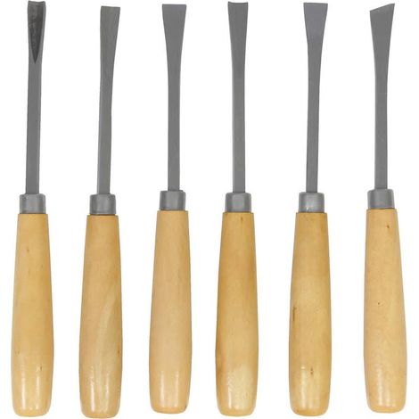 Sgorbie per Legno Scalpelli da Incisione Set da 6 Pz Masidef (1/2)