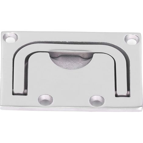 Trappe À Anneau - Couvercle De Pont En Acier Inoxydable 316 Poli Miroir - Pour Bateaux Et Accès Techniques - 1 Pièce