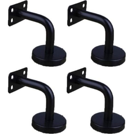 4 Pièces Acier Inoxydable Supports de Main Courante pour Fixation Murale Supports de Rail d'escalier pour Rampe Escalier Support Mural de Garde-Corps (1/4)