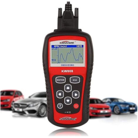 Probador OBD OBD2, lector de códigos de error, código de error, KW808