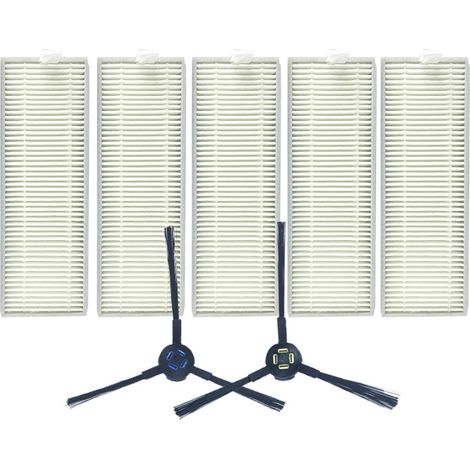 XI287 - 5 Filtres I259 + 1 Paire Brosse Latérale I258 pour ILIFE A7 / A9 (1/4)