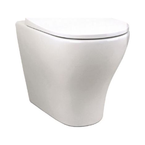 WC Wabi Filomuro Senza Brida 52x34 cm Bianco Lucido (1/2)
