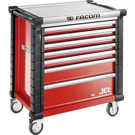 Facom – Chariot à outils 7 tiroirs – Servante roulante 1004 x 575mm – Charge maximale 300kg – Pour professionnels et ateliers