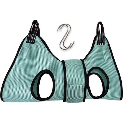 Hamac de toilettage pour animaux - Hamac pour chat - Hamac de toilettage pour chien avec harnais - Support pour coupe-ongles pour chats et chiens - Sangles de fixation pour la coupe des ongles - XS (1/5)