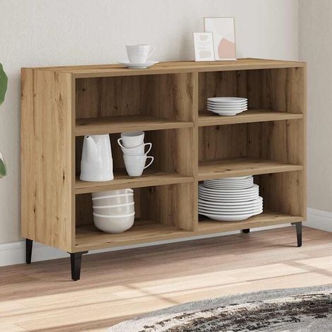 Buffet de Cuisine en Bois d'Ingénierie, Meuble Rangement Moderne 103,5 x 35 x 70 cm avec Étagères Ajustables, Desserte Salon Salle à Manger (1/5)