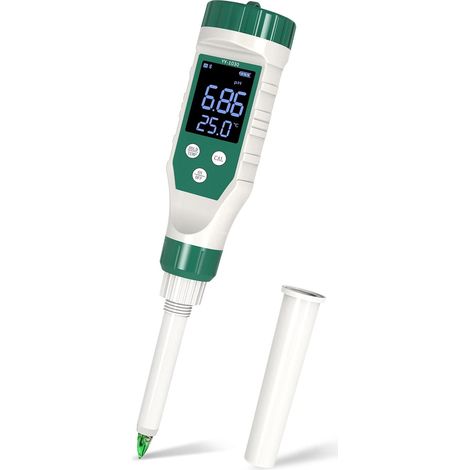PH-Messgerät für Lebensmittel, digitales Bluetooth-pH-Messgerät mit LCD-Hintergrundbeleuchtung und ATC, wasserdicht, pH-Tester für Fleisch, Brot, Käse, weiche Nudeln und Wasser