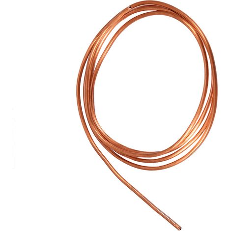 Tuyau en cuivre souple de 2 m, diamètre extérieur 4 mm x diamètre intérieur 3 mm, pour la plomberie frigorifique (1/5)