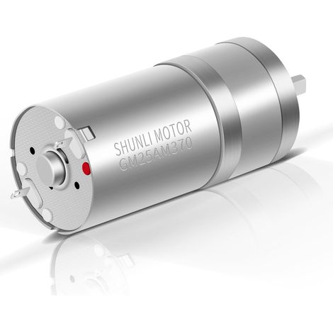 Micromotor reductor de CC para robot barredor/mezclador, micromotor, 25 mm, 12 V (1/4)