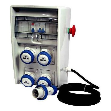 FME 74.324 QUADRO 4P CE 220V IP65 C/PULS EMER IP65