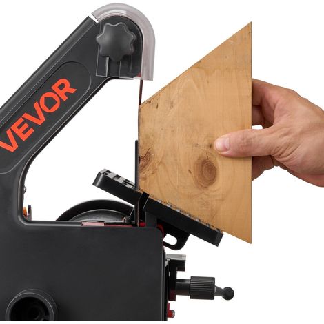 Ponceuse à disque de 125 mm et ponceuse à bande de 25 mm x 762 mm,250W avec table réglable et port d'aspiration pour le bricolage