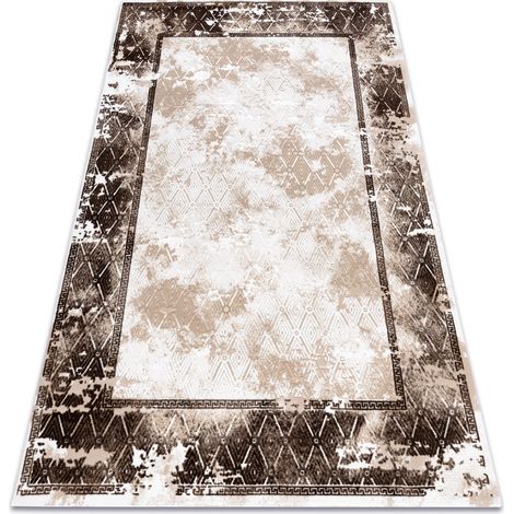 Teppich ACRYL VALS 0W1738 C56 54 Rahmen Marmor vintage beige / elfenbein beige 100x200 cm (1/5)