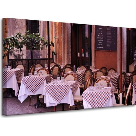 Leinwanddruck Restaurant Café 100x60 cm