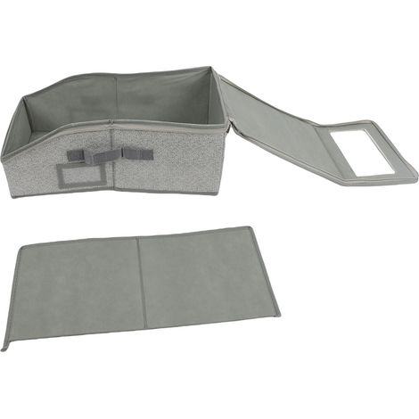 Organisateur de casquettes de baseball, en tissu non tissé, boîte de rangement pliable en PVC empilable pouvant contenir jusqu'à 12 casquettes et dotée d'une fenêtre transparente, 1 unité. (1/5)
