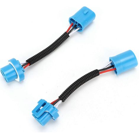 Lot de 2 connecteurs 9007 mâle/femelle, rallonge universelle pour phares de voiture 12 V (1/5)