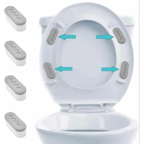 Almohadillas autoadhesivas para asientos de inodoro, topes para asientos de inodoro, topes para asientos de inodoro, topes para bidé — Pegatinas, paquete de 4