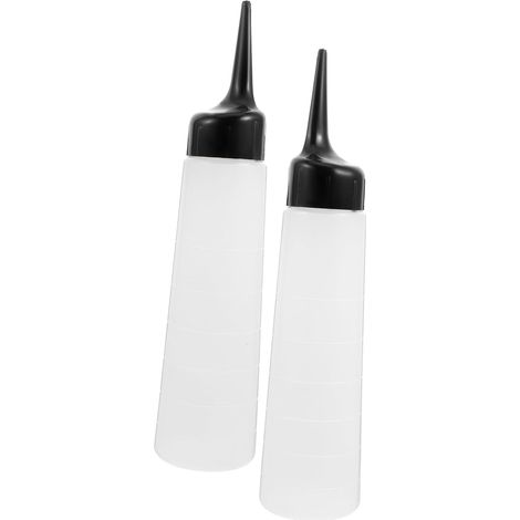 Lot de 2 Bouteilles Dilutions Plastique Souple 250ml Goulot Gradué pour Soins Animaux Bain Shampooing Chat (1/5)