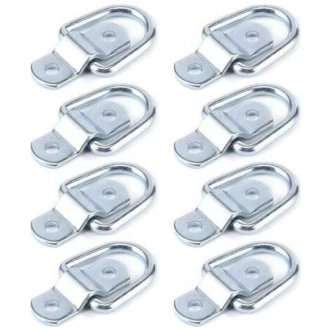 crochet d'arrimage 8Pcs Tie Down D Ring Load Anchor Forgé Anneau d'arrimage pour camions remorques bateaux (1/4)