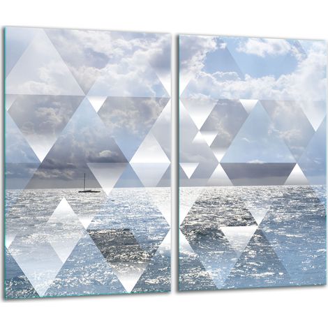 2x 30x52 Mosaik-Schneidebretter aus Glas (1/5)
