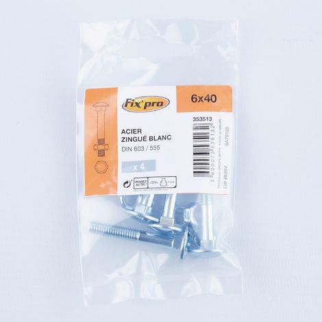 Bullone Trcc Az M 6x40 /4
