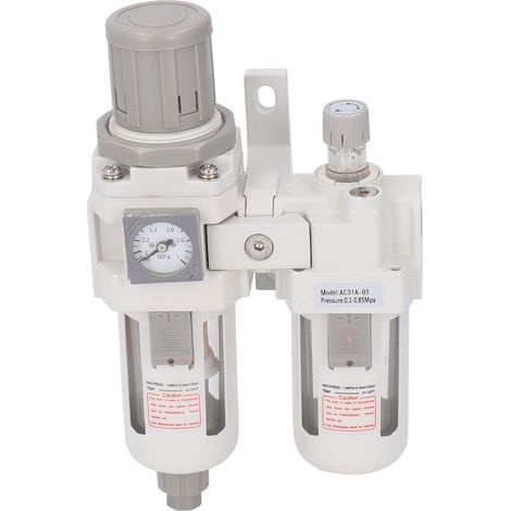 Régulateur de pression AC31A-03, séparateur huile-eau, pièces mécaniques pneumatiques, filetage d'interface d'air entrée/sortie G3/8 pouce (1/5)