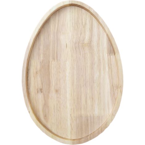 Oster-Servierplatte aus Holz, Servierplatte für Wurst, Käse, Desserts, Vorspeisen, Süßigkeiten, Brot, Partys, Eierform