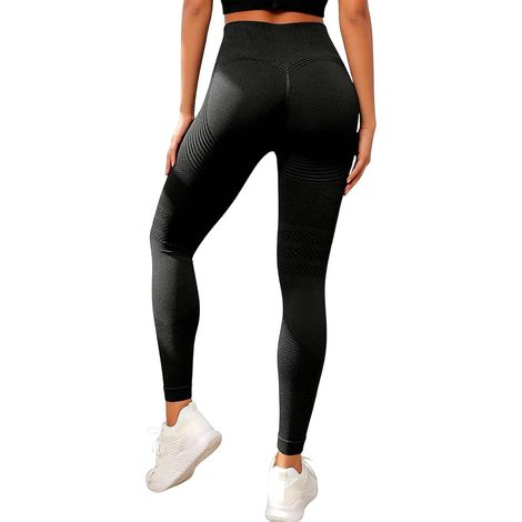 Legging 3D Anti Cellulite Femme, Leggings Femme, Legging de Sport Femme, Minceur Taille Haute sans Couture Yoga Fitness Sport Pantalon (1/5)