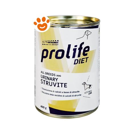 Prolife Dog Diet Urinary Struvite All Breeds - Prolife Dog Diet Urinary Struvite All Breeds - Lattina Da 400 Gr