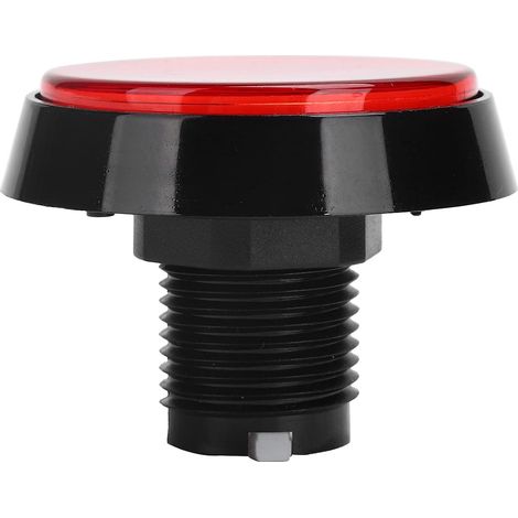 Grand Bouton Plat Rond de 60 Mm avec Lumière LED Interrupteur à 3 Pieds pour Console de Jeu de Machine à Grue Rouge, Commutateurs et Relais Accessoires de Jeux Vidéo (1/5)
