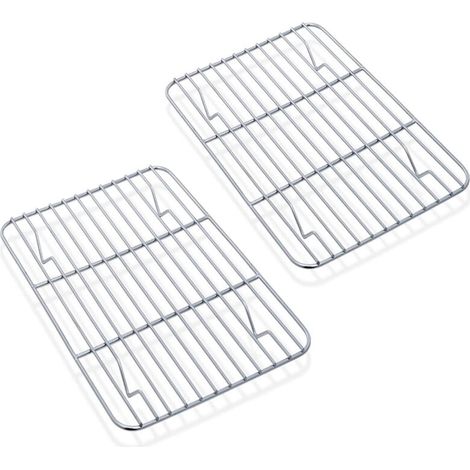 Grille De Refroidissement - Acier Inoxydable - Pour Four Et Grill - 2 Pièces (1/5)