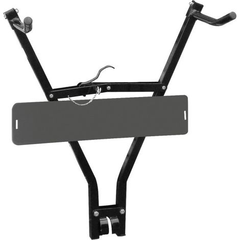Porte vélo sur rotule compact+Support de plaque