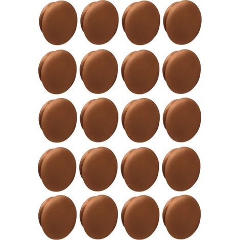 Bouchon plastique marron 10mm x 13mm – Lot de 20 – Protection cache vis pour bois dur – Usage professionnel (1/2)